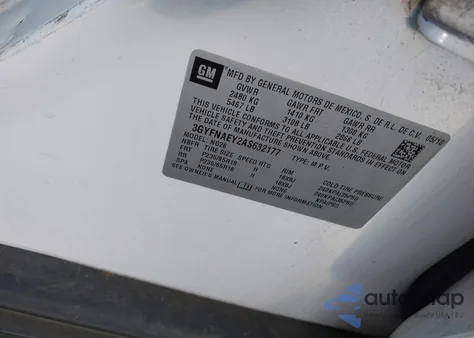 2010 Cadillac Srx Luxury Collection z USA, uszkodzony, nr VIN 3GYFNAEY2AS632177